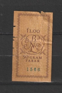 Netherlands Revenue stamp Accijns Banderol Cigarrettes Tobacco Fiscal Tabak 1 - Picture 1 of 1