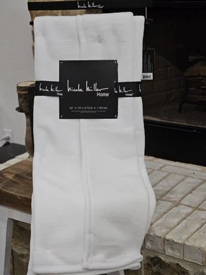 Ivory 50x70” Luxury Plush Throw Blanket NICOLE MILLER Solid Oversized NEW - Image 1 of 4