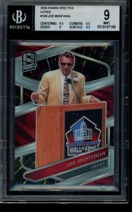 2024 Spectra Joe Montana Hall Of Fame Hyper /75 #108 BGS 9 - Foto 1 di 2