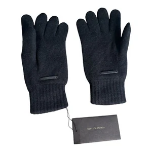 Bottega Veneta Handschuhe Kaschmir Lammfell schwarz Handschuhe Größe 8 Small - Bild 1 von 14