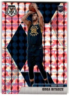 2019-20 Panini Mosaic Pink Camo Prizm Goga Bitadze Rookie #225 Indiana Pacers - Image 1 of 2