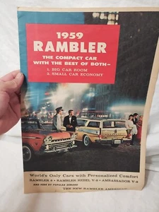 1959 Nash Rambler Sales brochure Booklet Catalog Book Vintage  - Foto 1 di 11
