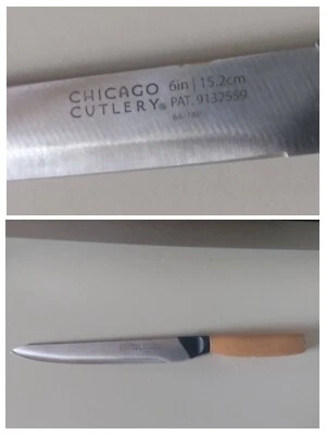 Chicago Cutlery 6B17 Kitchen Knives Wooden Handle 6" 15.2cm Utility Knife — 第 1/3 张图片