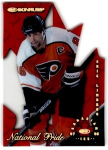 1997-98 DONRUSS CANADIAN ICE NATIONAL PRIDE DIE-CUT /1997 #8 ERIC LINDROS