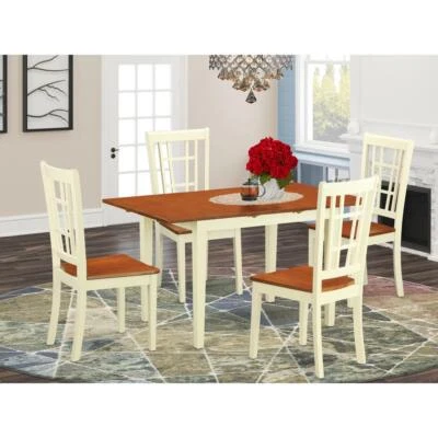 5  PcTable  and  Chairs  set  for  4-Dinette  Table  and  4  Kitchen  Dining... - Image 1 of 4
