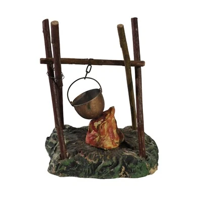 Lineol Elastolin Fogata Campamento Bomberos Juguete Soldado Alemania Composición Antigua Foto 1 de 4