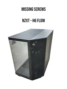 Missing Screws / NZXT - H6 Flow ATX Mid-Tower PC Case with Dual Chamber - Black - Afbeelding 1 van 6