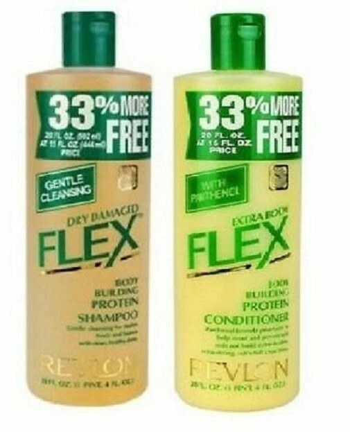 Original Revlon Flex Dry Damaged Shampoo & Extra Body Conditioner 592 ml / 20 oz - Image 1 of 1