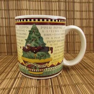 Debbie Mumm 12 Days Of Christmas Mug 11 Eleven Pipers Piping Coffee Cup - Picture 1 of 8