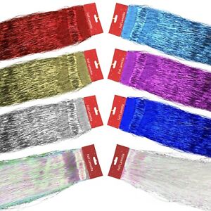 Xmas 50cm Traditional Holographic Party Decoration Angel Hair Tinsel Lametta