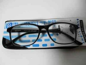 Foster Grant Anti-Fog Blue Light Reading Glasses w Case PAYTON BLK-PICk STRENGTH - Picture 1 of 2