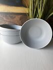 Set of 4 | Mainstays Plastic Cereal Salad Bowls, Round, Light Gray 38-Ounce