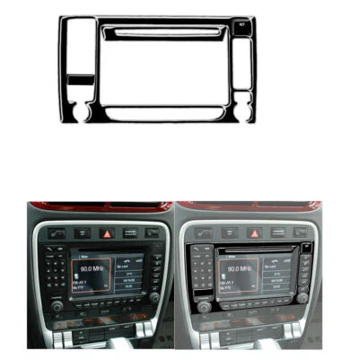 Capa painel de navegação preta brilhante 4 peças para Porsche Cayenne Sport SUV 2003-2010  - Imagem 1 de 4