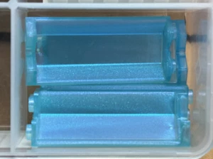 LEGO Parts - Pannello blu trans satinato 2 x 2 x 5 angoli - n. 78594 - QTÀ 5 - Foto 1 di 1