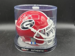 HERSCHEL WALKER SIGNED AUTHENTIC GEORGIA BULLDOGS MINI HELMET WITH COA CB1024NS - Picture 1 of 7