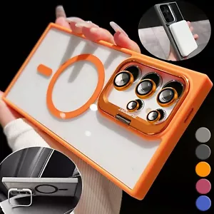 Custodia sicura Mag Ultra Kickstand per Galaxy S25 S24 S23 Plus + protezione obiettivo fotocamera - Foto 1 di 20
