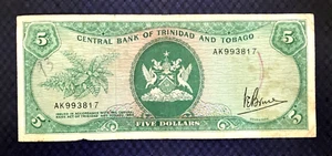 1977 TRINIDAD & TOBAGO - 5 DOLLARS - P#31 - SS - L9 - Bild 1 von 2