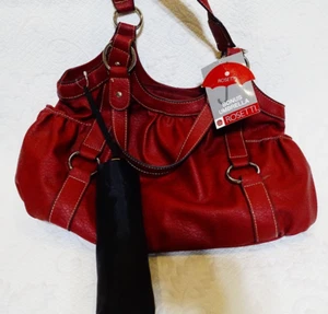 Rosetti Red Hobo Style Purse with Bonus Umbrella - Picture 1 of 18