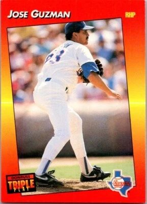 1992 Donruss Triple Play - Jose Guzman #215 - Image 1 of 2
