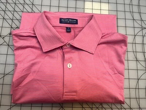 Peter Millar Crown Crafted JUPITER HILLS Pink Stretch Golf Polo - Small - Picture 1 of 7