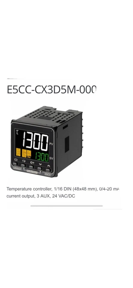 Omron E5CC-CX3D5M-000 Digital Temperature Controller 24v AC/DC - Image 1 of 4