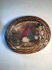 Christmas Santa's Village souvenir plate Jefferson NH. vintage