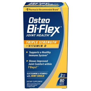 Suplemento dietético Osteo Bi-Flex para la salud articular con vitamina D, 80 piezas, caducidad 01/2028+ - Imagen 1 de 6