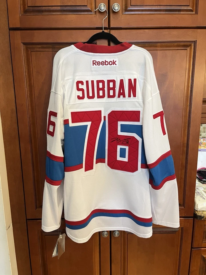 Camiseta clásica de invierno canadiense Montreal firmada Pk Subban Foto 1 de 2