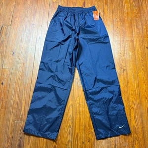 NUEVO Pantalones deportivos Nike vintage para hombre talla grande azul marino cortavientos Swoosh nailon - Imagen 1 de 9