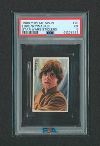 1980 Star Wars stickers Yoplait Spain #20 Luke Skywalker PSA 5 - Picture 1 of 2