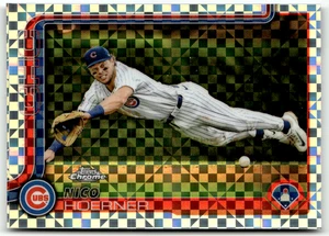 2025 Topps Chrome MLB No. 107 Nico Hoerner Checkerboard Refractor - Bild 1 von 2