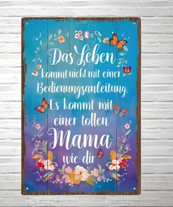 Blechschild für eine tolle Mama Geschenk Muttertag Mutter Oma Spruch Poster (F14 - Bild 1 von 2