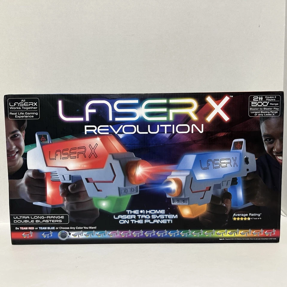 Laser X Revolution Two Player Long Range Laser Tag Gaming Blaster Set - Multicolor (88178)