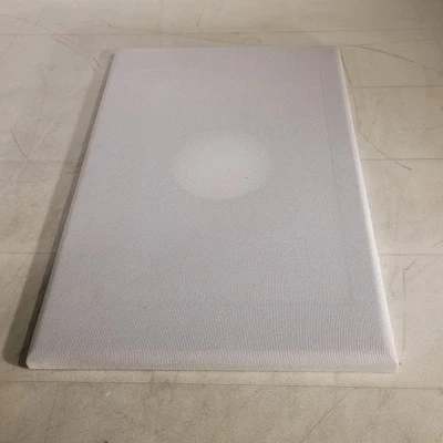 Rectangular Speaker Grill Cover Cloth White 11" × 17.5" Single Hole - Image 1 of 4