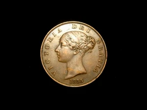 GREAT BRITAIN. VICTORIA. HALF-PENNY 1858. - Picture 1 of 2