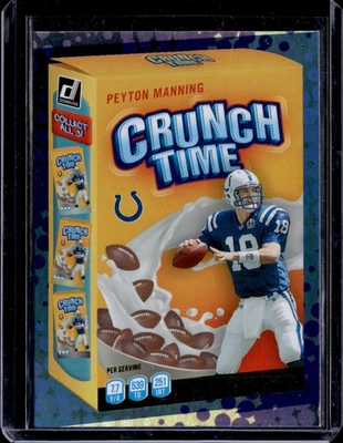 2022 Donruss Peyton Manning Crunch Time Insert Colts - Image 1 of 2