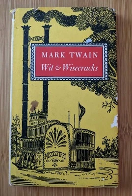 1961 Mark Twain Wit and Wisecracks Peter Pauper Press HCDJ Foto 1 de 3