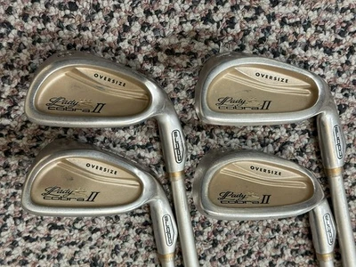 Lady Cobra II Irons 8-SW -1" Hump Shaft Ladies Flex Shafts Tour Wrap Grips - Image 1 of 4