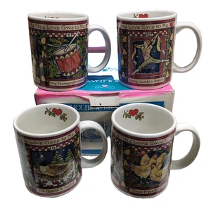 Vintage Betty Whitetaker Intl Holiday Coffee Mugs Set of 4 Betty Whitetaker - Picture 1 of 6
