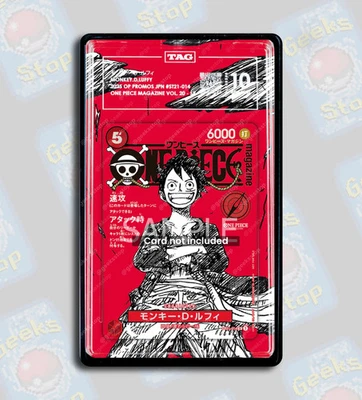 GEEKSSTOP Luffy Magazine Vol. 20 Promo PSA TAG Beckett | One Piece Extended Art Display Ca