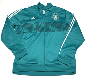 2018 Adidas Germany National Team Green Football Track Jacket Mens Size 2XL - Picture 1 of 5
