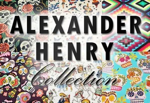 100% Cotton Quilt Prints Alexander Henry Fabric - Picture 1 of 19
