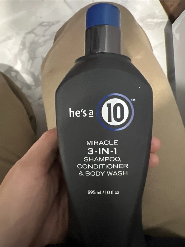 He's a 10 Miracle 3-in-1 Shampoo Conditioner Bodywash Cruelty-free 10fl oz NEW - Image 1 of 1