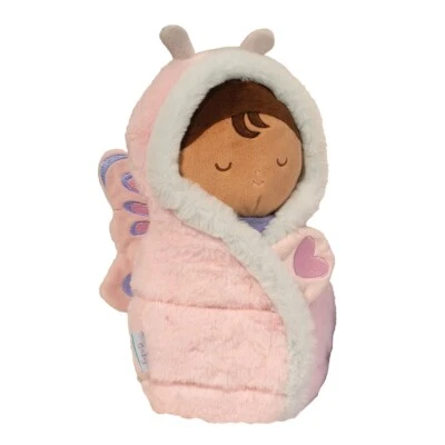 BABY HUG Plush BUTTERFLY Stuffed Doll with Swaddle - Douglas Cuddle Toys - #6061 - Image 1 of 3