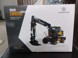 1:32 AT Collections Volvo EWR150E Steelwrist Tiltrotator Mitas Tires Excavator - Picture 1 of 7