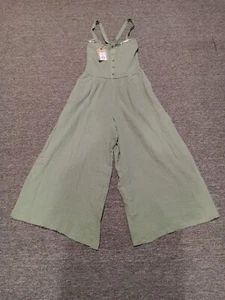 NWT TRUE CRAFT WOMEN'S JUMPSUIT SOUTHERN ROADTRIP 3 OLIVE GREEN NWT $54 MSRP - Picture 1 of 16