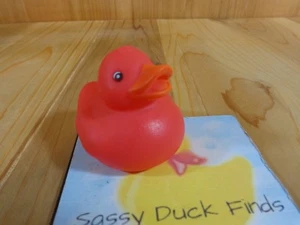PINK Rubber Ducky 2" Orange Bill RINCO Toy Duck Safe For All Ages - Picture 1 of 5