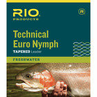 RIO TECHNICAL EURO NYMPH 14' FT 2X/4X PINK & YELLOW NYLON FLY FISHING LEADER