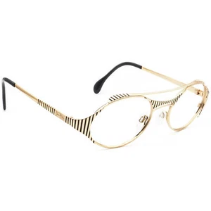 Gafas Cazal Vintage MOD 978 RARAS Oro y Negro Ovalado Alemania 52[]20 135 - Imagen 1 de 9