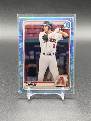 2020 Bowman Draft Alek Thomas BD-195 Sky Blue Refractor | Arizona Diamondbacks - Image 1 of 2